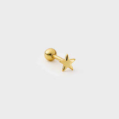 Mini Star Piercing in
Silver Plated in Gold