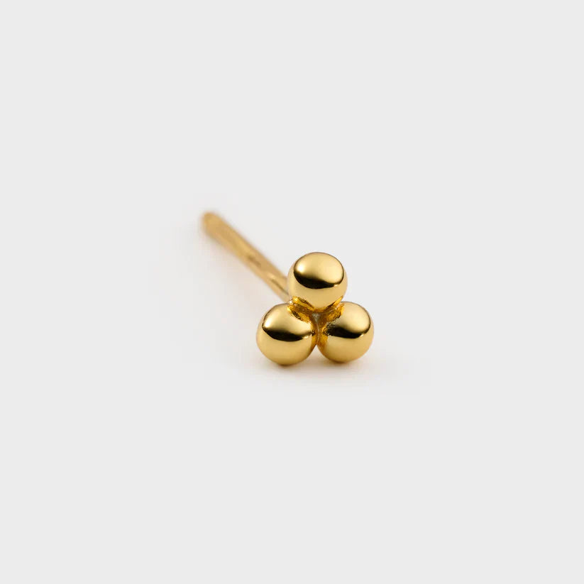 Silver Clover Ball Earrings
Plated in 18K Gold